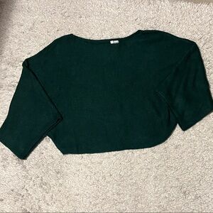 H&M Dark Green Women's Crew Neck Sweater